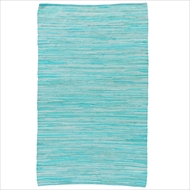 Jaipur Raggedy Rug from Ann Collection - Aqua Foam